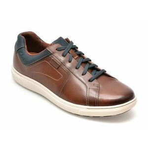 Pantofi casual CLARKS maro, MAPSTONE LACE, din piele naturala imagine
