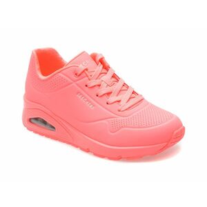 Pantofi sport SKECHERS roz, UNO, din piele ecologica imagine