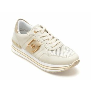 Pantofi casual REMONTE albi, D13221, din piele naturala imagine