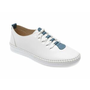 Pantofi casual FLAVIA PASSINI albi, CS703, din piele naturala imagine