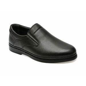 Pantofi casual OTTER negri, SH303, din piele naturala imagine