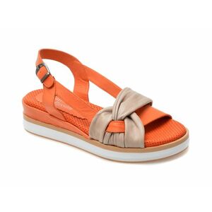 Sandale casual FLAVIA PASSINI portocalii, 6002, din piele naturala imagine