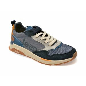 Pantofi sport JEEP albastri, 41020, din material textil imagine