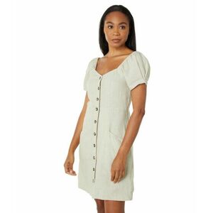 Imbracaminte Femei Madewell Linen-Cotton Puff-Sleeve Mini Dress Faded Seagrass imagine