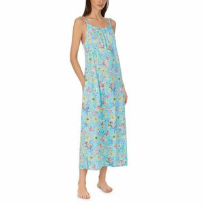 Imbracaminte Femei LAUREN Ralph Lauren Double Strap Maxi Gown Aqua Floral imagine