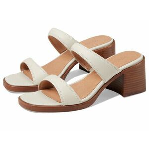 Incaltaminte Femei Madewell The Saige Double-Strap Sandal in Leather Pale Oyster imagine