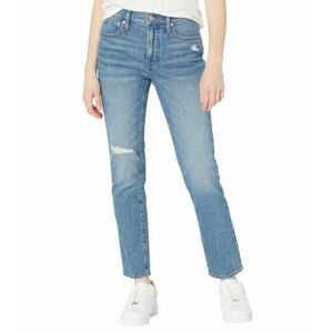 Imbracaminte Femei Madewell The Mid-Rise Perfect Vintage Jean in Ainsdale Wash Knee-Rip Edition Ainsdale Wash imagine