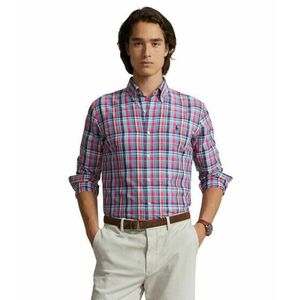 Imbracaminte Barbati Polo Ralph Lauren Classic Fit Plaid Performance Long Sleeve Shirt PinkNavy Multi imagine