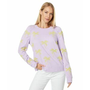Imbracaminte Femei Lilly Pulitzer Aldean Sweatshirt Purple Iris Skinny Palm Embroidery imagine