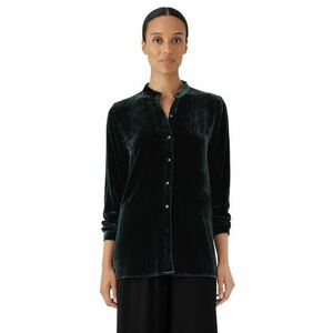 Imbracaminte Femei Eileen Fisher Mandarin Collar Long Shirt Ivy imagine