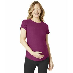 Imbracaminte Femei Beyond Yoga Featherweight One And Only Maternity Tee Magenta Heather imagine