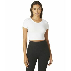 Imbracaminte Femei Beyond Yoga Featherweight Perspective Cropped Tee Cloud White imagine