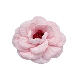 Brosa eleganta floare roz deschis din voal mijloc rosu 8.5 cm, Corizmi, Lumi imagine