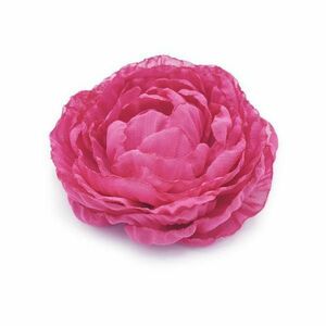 Brosa floare eleganta bujor roz din voal 7.5 cm, Corizmi, Natalie imagine