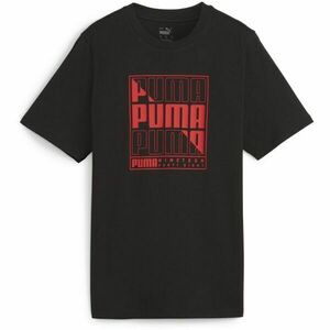 Puma GRAPHIC PUMA BOX TEE Tricou bărbați, negru, mărime imagine