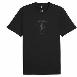 Puma FERRARI RACE BIG SHIELD Tricou pentru bărbați, negru, mărime imagine