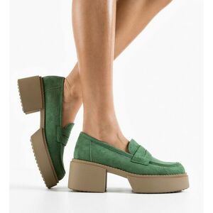 Pantofi Casual dama Atein Verde imagine