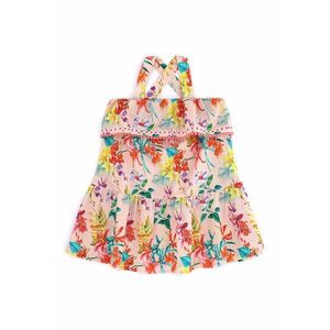 Rochie de vara, cu imprimeu floral multicolor imagine