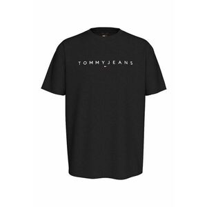Tommy Jeans - Tricou cu decolteu la baza gatului si imprimeu logo imagine
