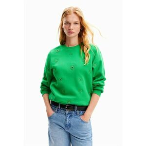 Desigual bluza femei, culoarea verde, cu imprimeu imagine