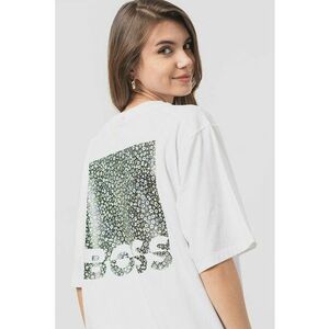 BOSS - Tricou de bumbac cu logo imagine