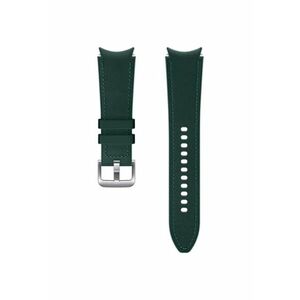 Curea smartwatch Hybrid Leather Band pentru Galaxy Watch4 Classic - 20mm S/M - Green imagine