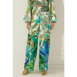 Pantaloni cu model tropical imagine
