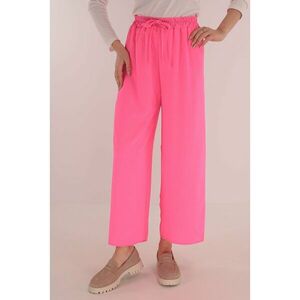 Pantaloni lejeri roz cu elastic in talie imagine