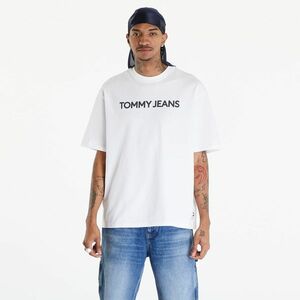 Tommy Jeans Logo Oversized Fit T-Shirt White imagine