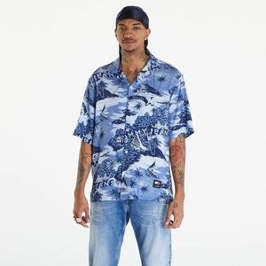 Tommy Jeans Hawaiian Print Camp Collar Short Sleeve Shirt Hawaiian Aop imagine
