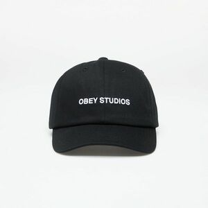 OBEY Studios Strap Back Hat Black imagine
