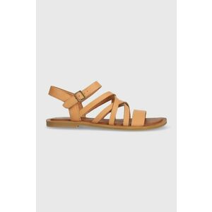 Toms sandale de piele Sephina femei, culoarea maro, 10019752 imagine