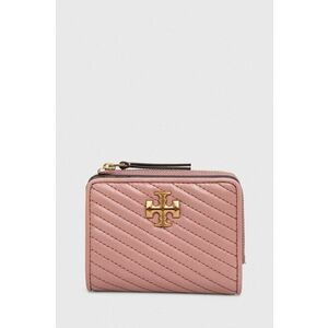 Tory Burch portofel de piele femei, culoarea roz imagine