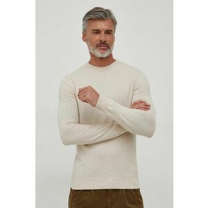 Sisley pulover din amestec de lana barbati, culoarea bej, light imagine