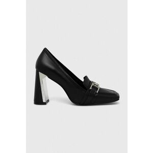 Karl Lagerfeld pantofi de piele MASQUE culoarea negru, cu toc drept, KL30720 imagine