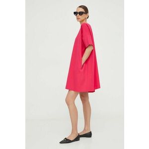 Liviana Conti rochie culoarea roz, mini, oversize F4SI20 imagine