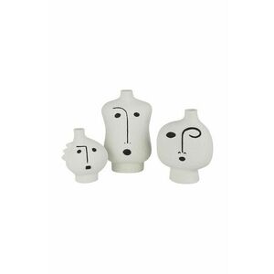 J-Line set de vaze decorative Face Abstract 3-pack imagine