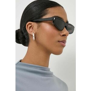 Saint Laurent ochelari de soare femei, culoarea negru imagine
