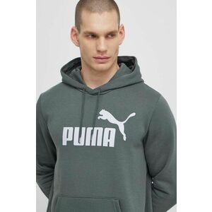 Puma bluză bărbați, culoarea gri, cu glugă, imprimeu 586687 imagine