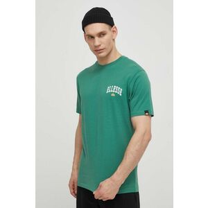 Ellesse tricou din bumbac Harvardo T-Shirt barbati, culoarea verde, cu imprimeu, SHV20245 imagine