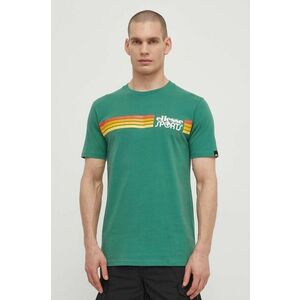 Ellesse tricou din bumbac Sorranta T-Shirt barbati, culoarea verde, cu imprimeu, SHV20128 imagine