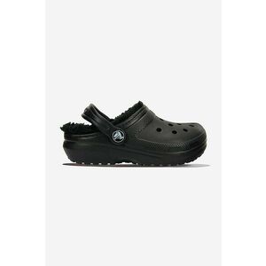 Crocs papuci Lined 207010 femei, culoarea negru 207010.BLACK-black imagine