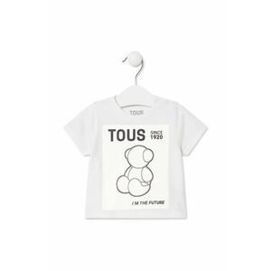 Tous tricou de bumbac pentru copii culoarea alb, cu imprimeu imagine