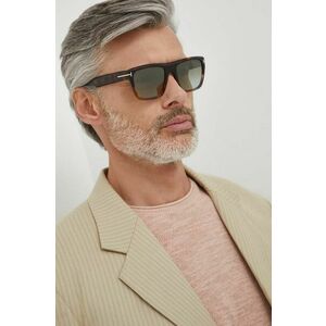 Tom Ford ochelari de soare barbati, culoarea maro, FT1077_5555G imagine