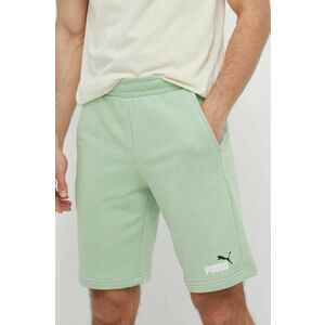 Puma pantaloni scurți bărbați, culoarea verde, melanj 586766 imagine