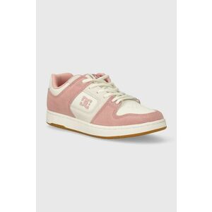 DC sneakers din piele culoarea roz imagine