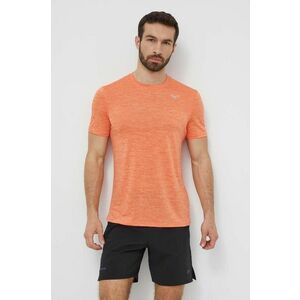 Mizuno tricou de alergare Impulse culoarea portocaliu, melanj, J2GAA519 imagine