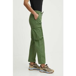 Columbia pantaloni de exterior Boundless Trek Cargo culoarea verde, drept, high waist, 2073011 imagine
