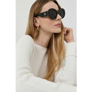 Burberry ochelari de soare femei, culoarea negru imagine