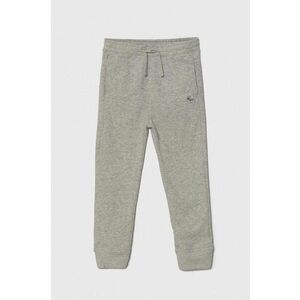 Abercrombie & Fitch pantaloni de trening pentru copii culoarea gri, neted imagine